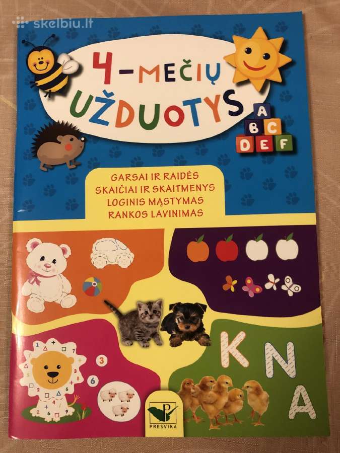 Keturmečių užduotys