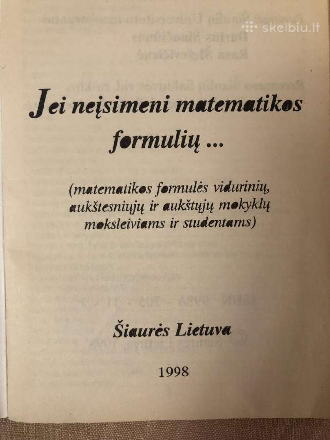 Jei neįsimeni matematikos formulių - nuotraukos Nr. 2
