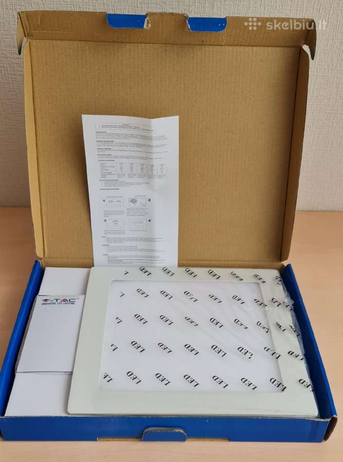 LED įmontuojama šviestuvas panelė 4000k, 18w - nuotraukos Nr. 6