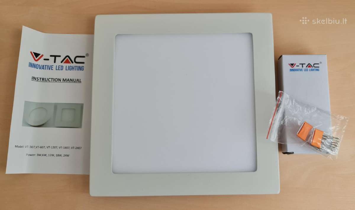 LED įmontuojama šviestuvas panelė 4000k, 18w - nuotraukos Nr. 7