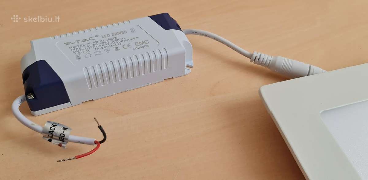 LED įmontuojama šviestuvas panelė 4000k, 18w - nuotraukos Nr. 10