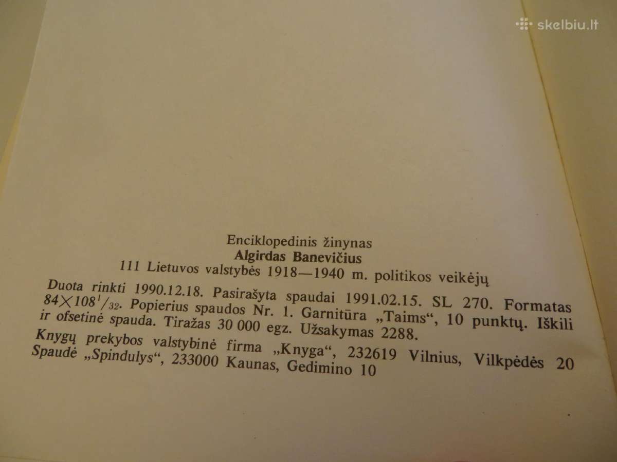 Knyga 111 Lietuvos Valstybės 1918-1940 politikos - nuotraukos Nr. 17