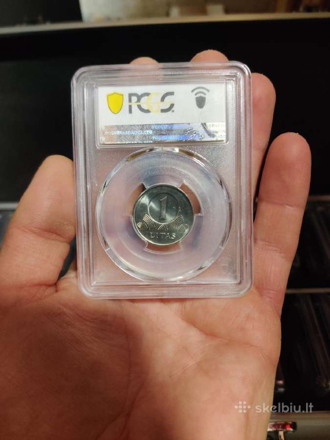 1 litas 1999 Ms66 tik 5 vienetai tokio įvertinimo - nuotraukos Nr. 2