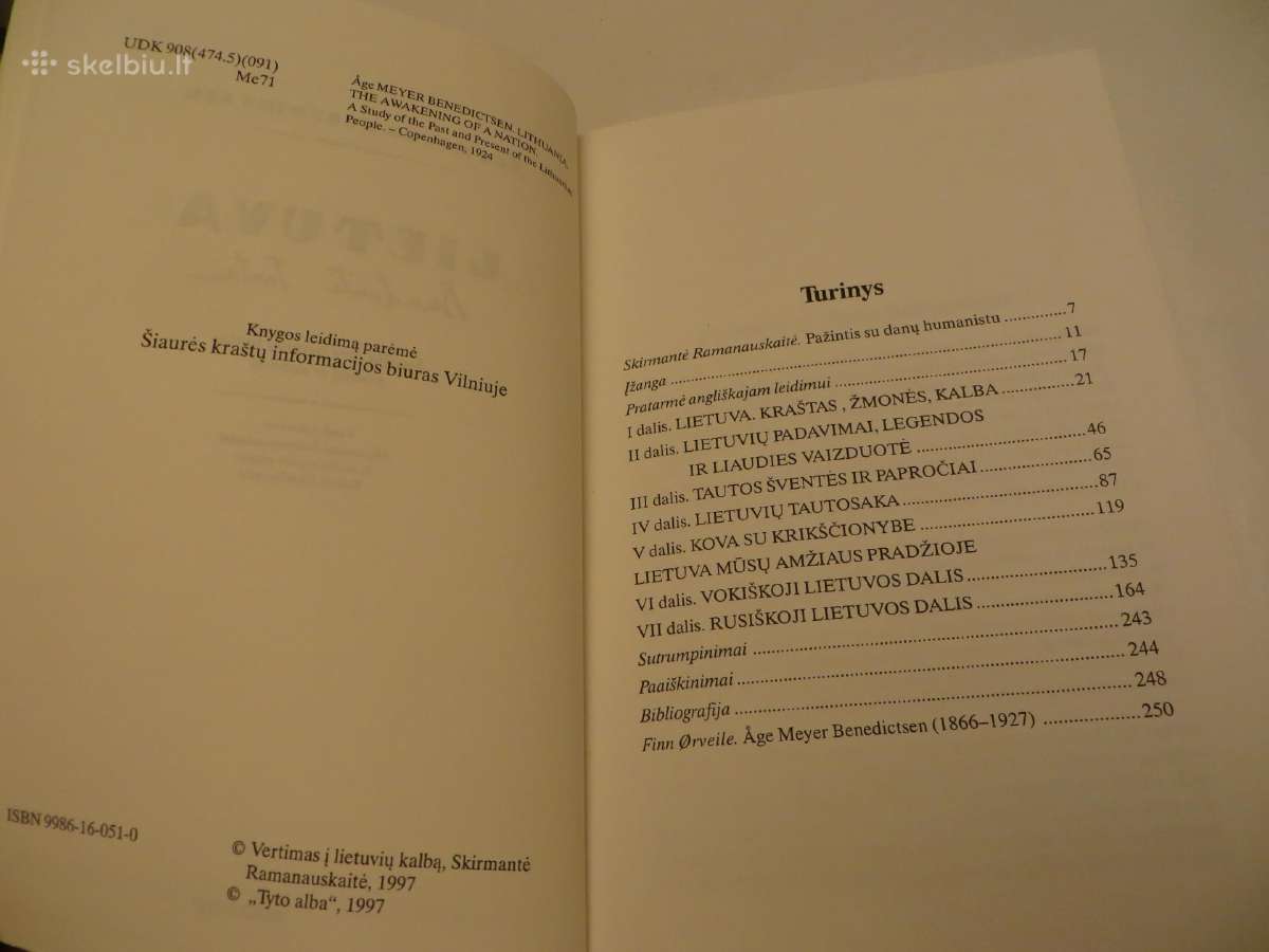 Knyga Lietuva bundanti tauta A. M. Benedictsen1997 - nuotraukos Nr. 7