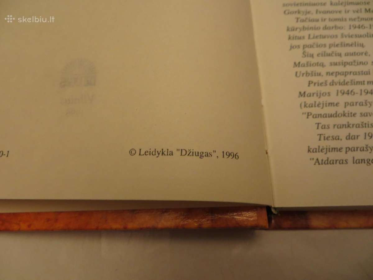 Knyga Prisiminimai Marija Urbšienė-mašiotaitė 1996 - nuotraukos Nr. 4