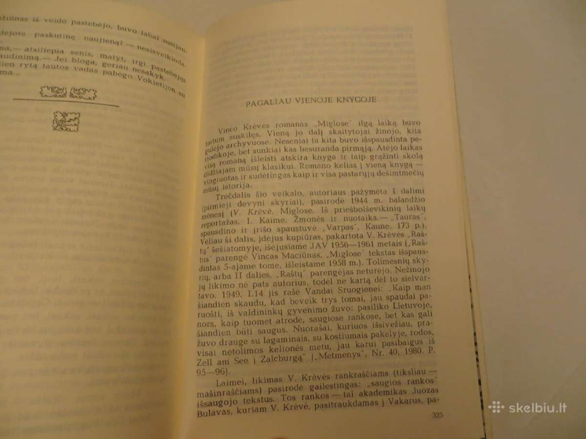 Knyga Miglose Vincas Krėvė 1993 - nuotraukos Nr. 13