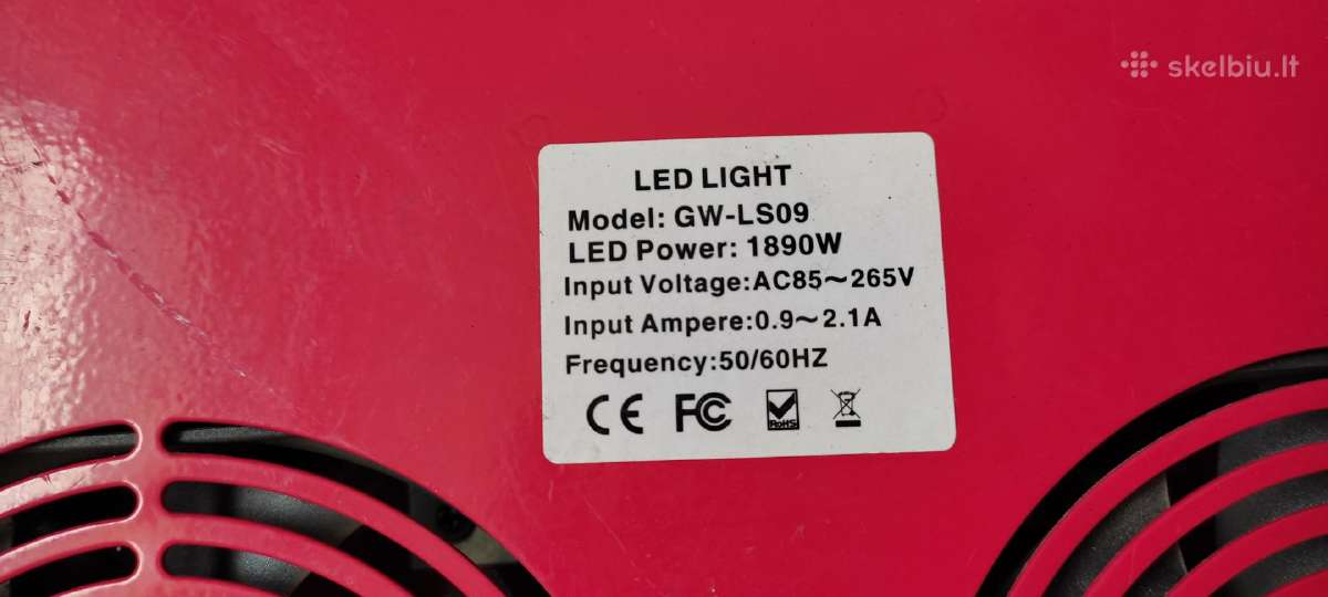 LED augalu auginimo lempa 1.89kw - nuotraukos Nr. 2
