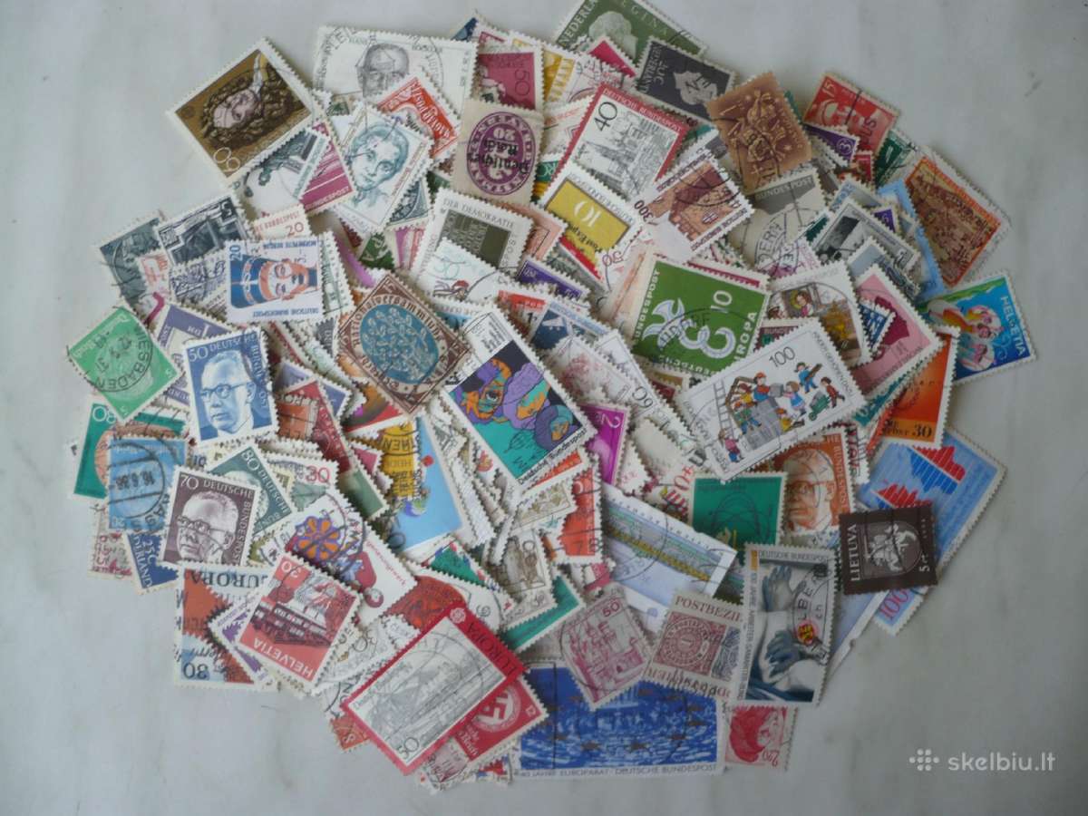Skirtingu pašto ženklu rinkinys Nr2 , viso500 vnt