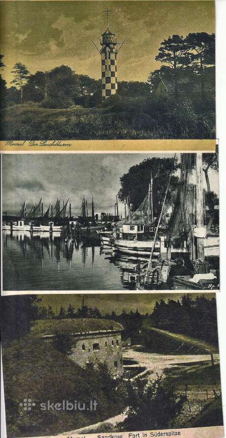 Memel 3 vnt atvirukai (Deutsche Post)