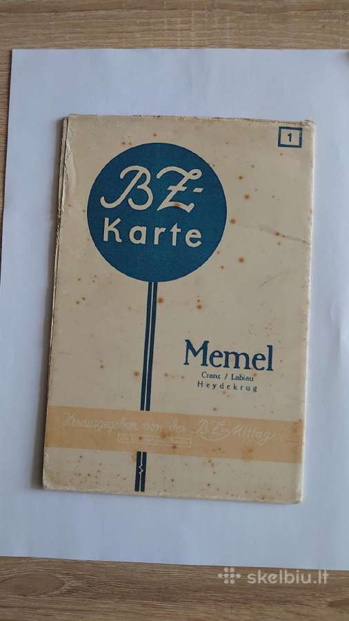 Memel krašto kelių žemėlapis