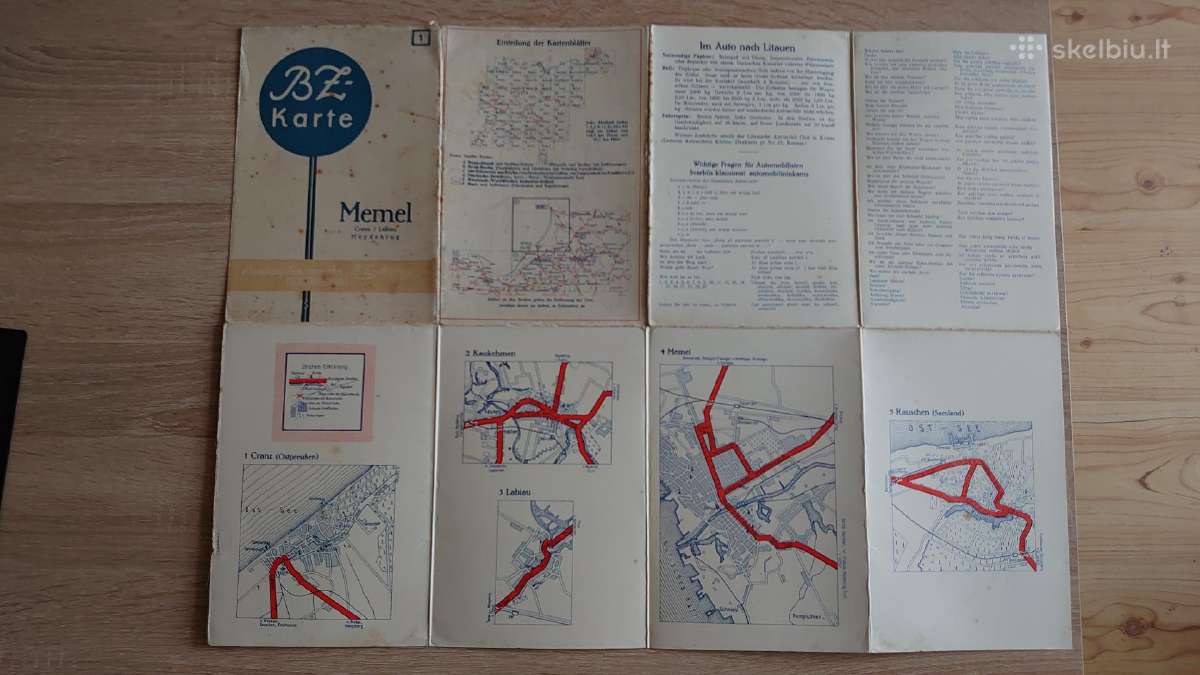 Memel krašto kelių žemėlapis - nuotraukos Nr. 7