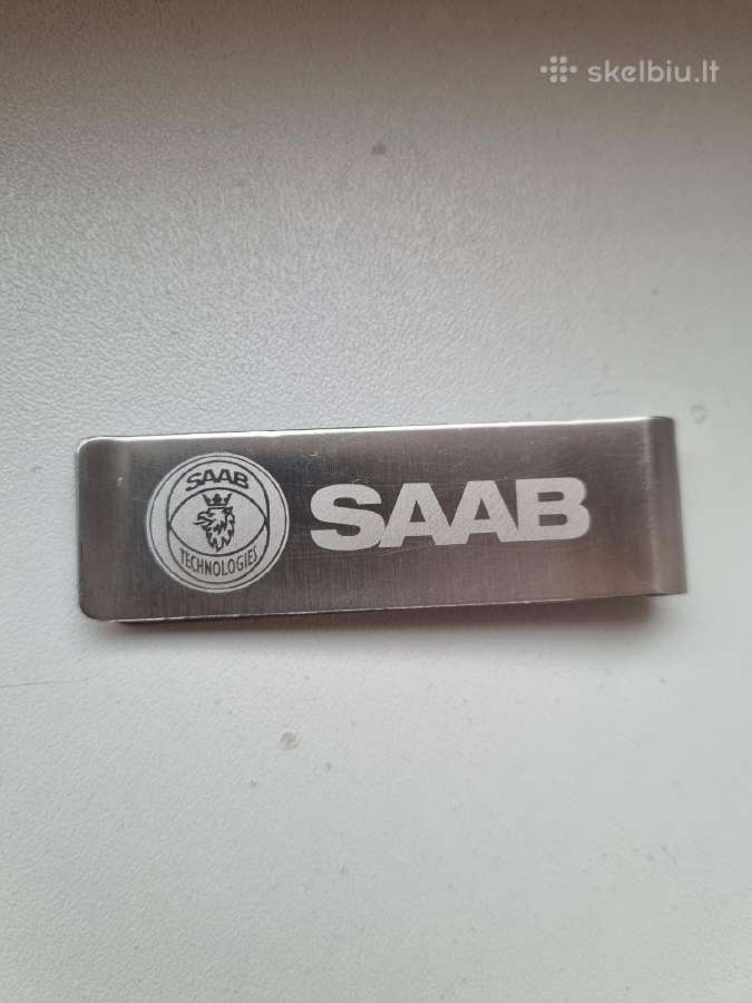 Saab banknotų klipsas