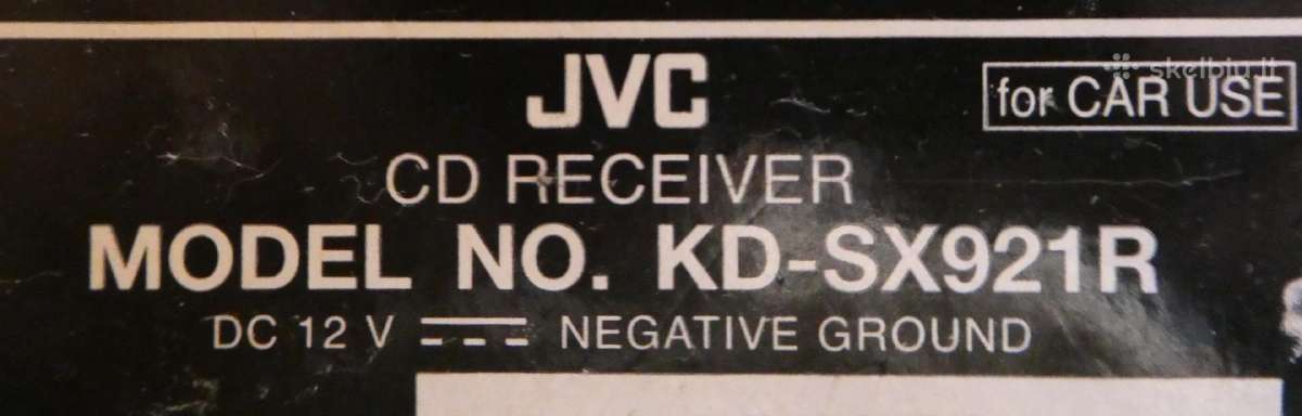 CD grotuvas JVC (CD receiver) - nuotraukos Nr. 5
