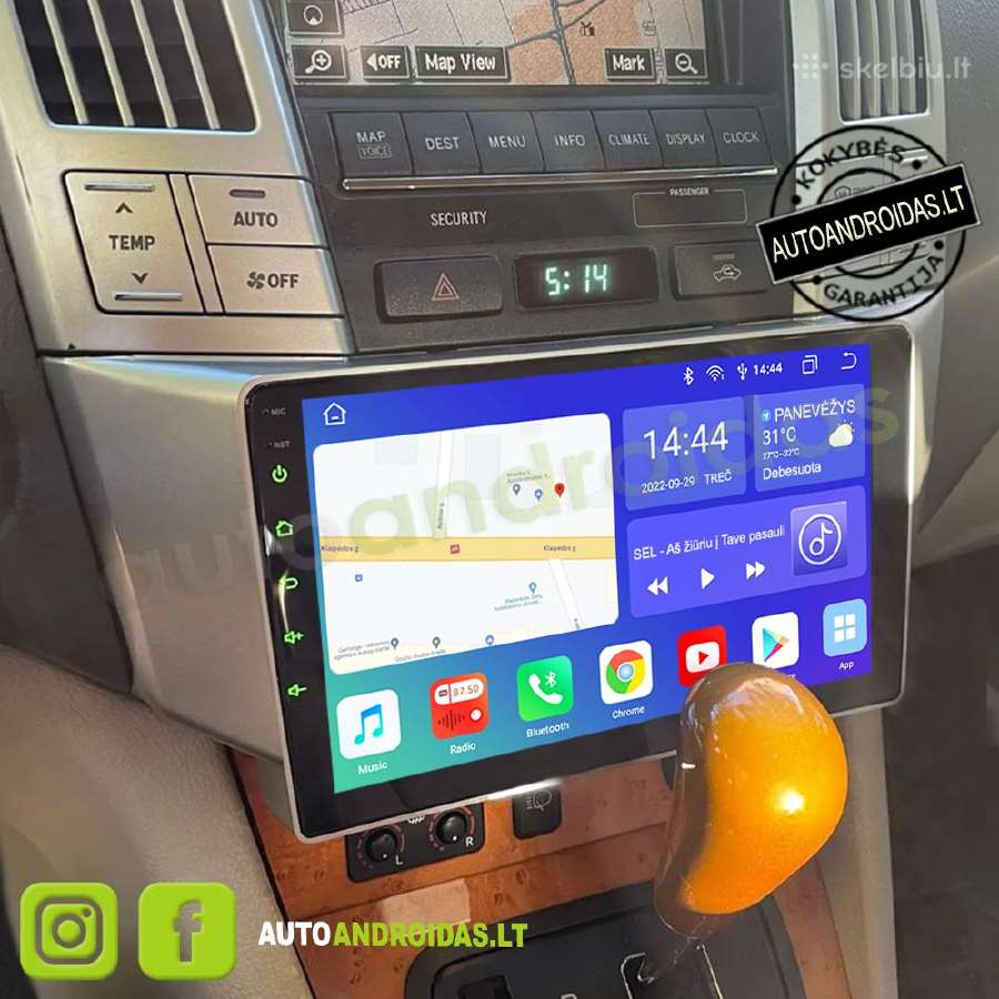 Lexus Rx300 Rx330 Rx400 2003-09 Android multimedia