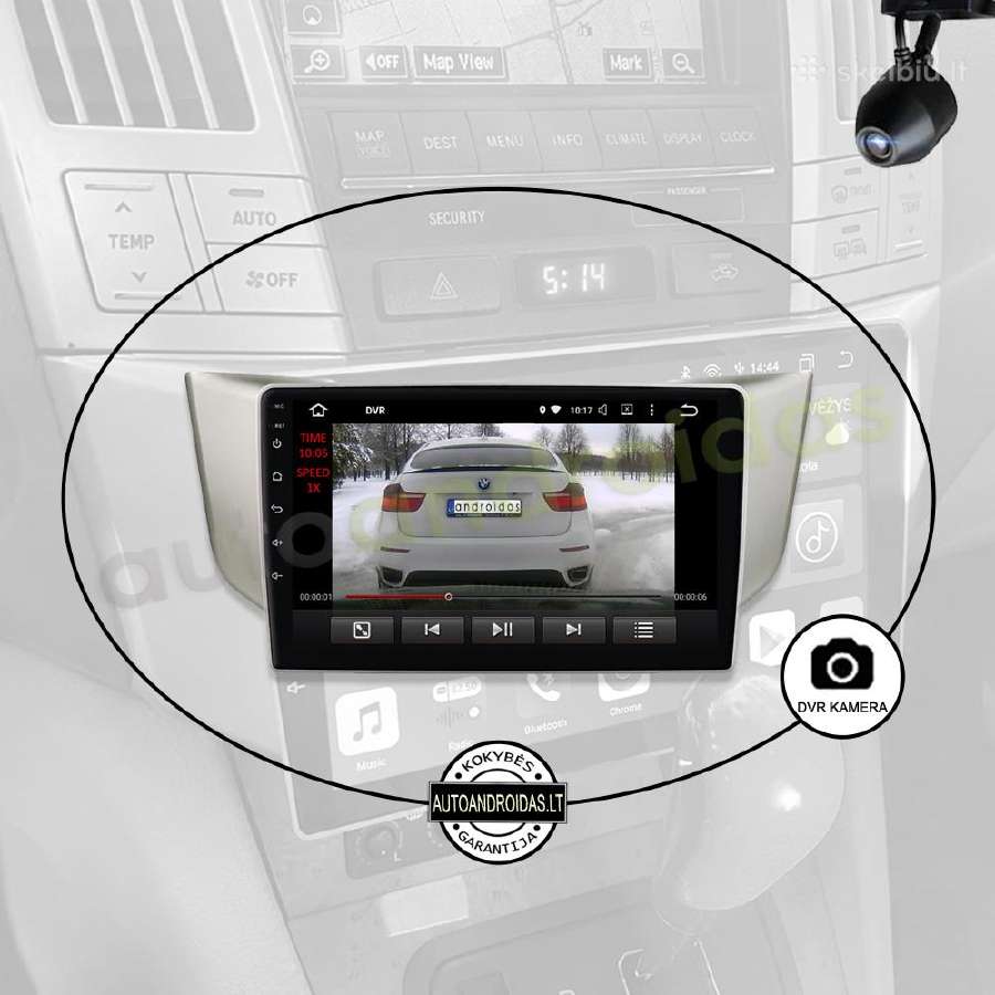 Lexus Rx300 Rx330 Rx400 2003-09 Android multimedia - nuotraukos Nr. 8