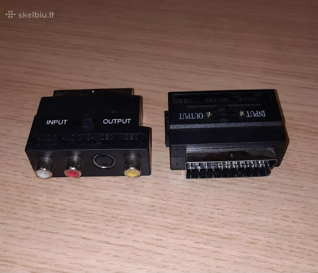Perėjimai iš Scart s video į tulpes