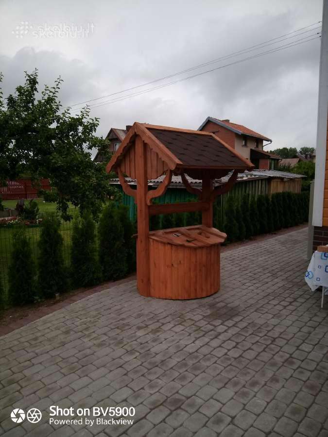 Lauko pavėsinė, šulinio apdaila - nuotraukos Nr. 5