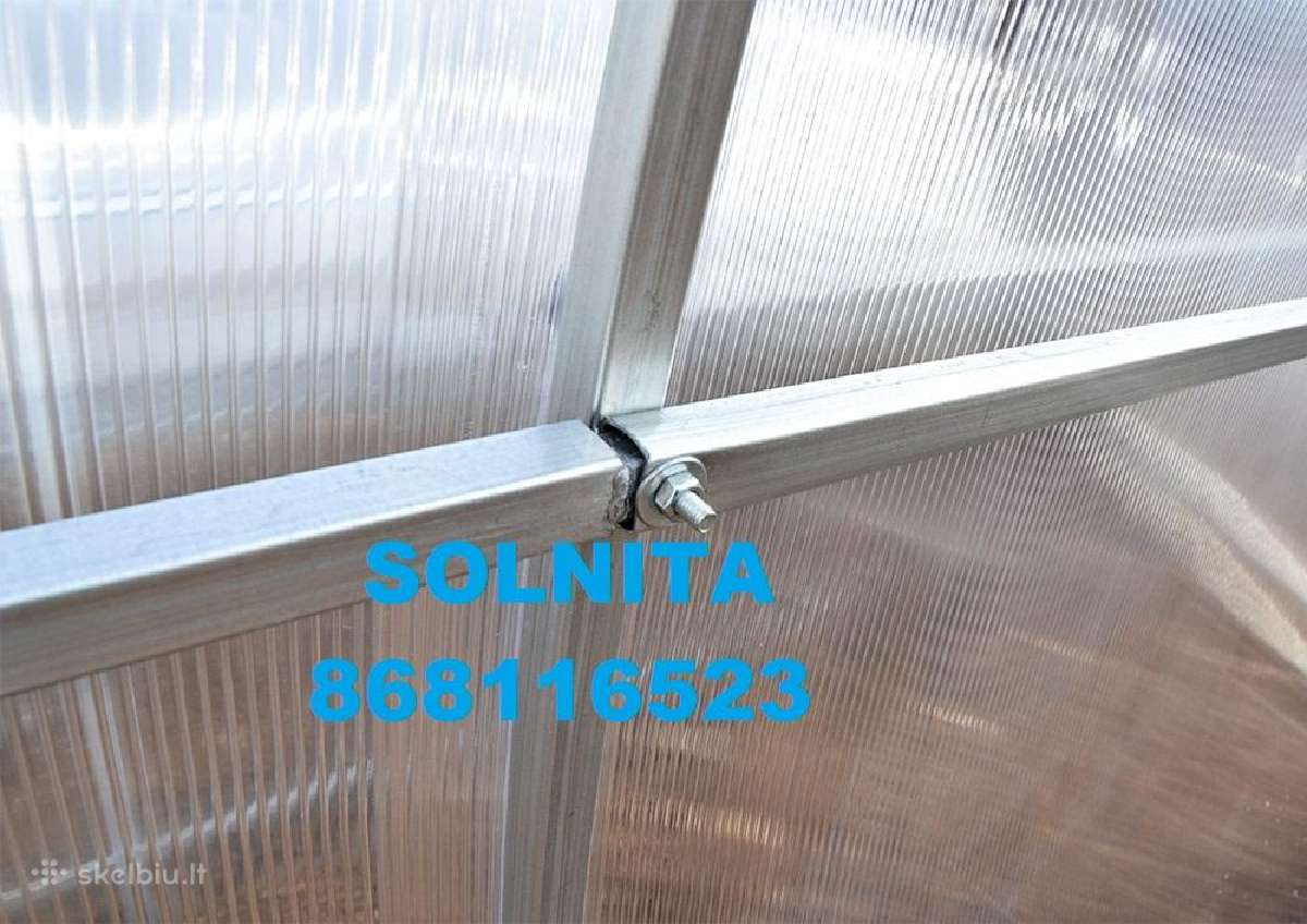 Šiltnamis 2,10m pločio. Profilis 25x20mm - nuotraukos Nr. 3