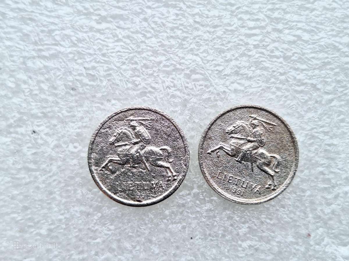 1 litas 1991m.2vnt.-5€