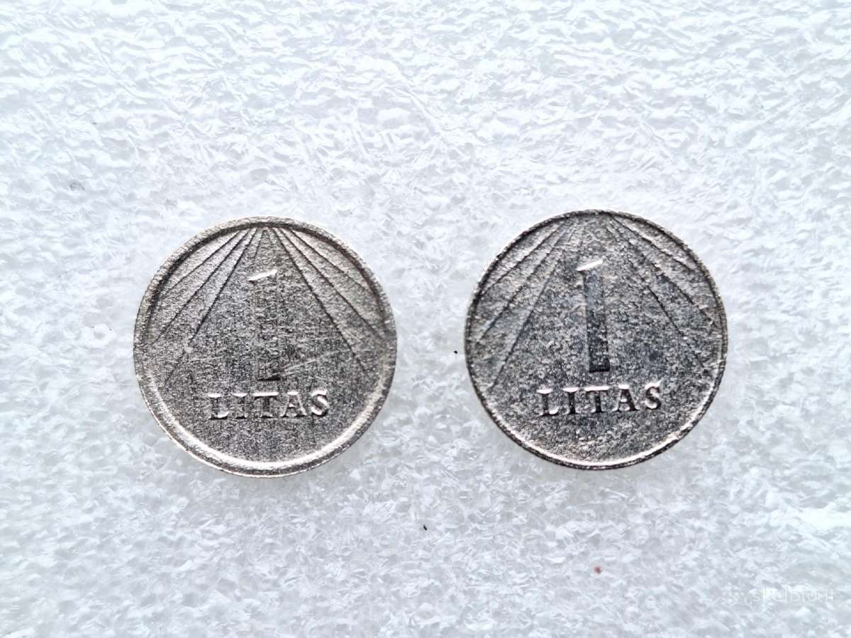 1 litas 1991m.2vnt.-5€ - nuotraukos Nr. 2