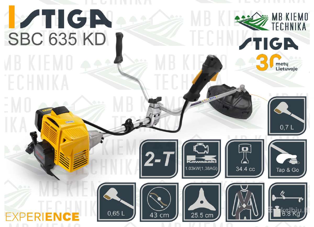 Stiga Trimeriai ir Krūmapjovės - nuotraukos Nr. 8