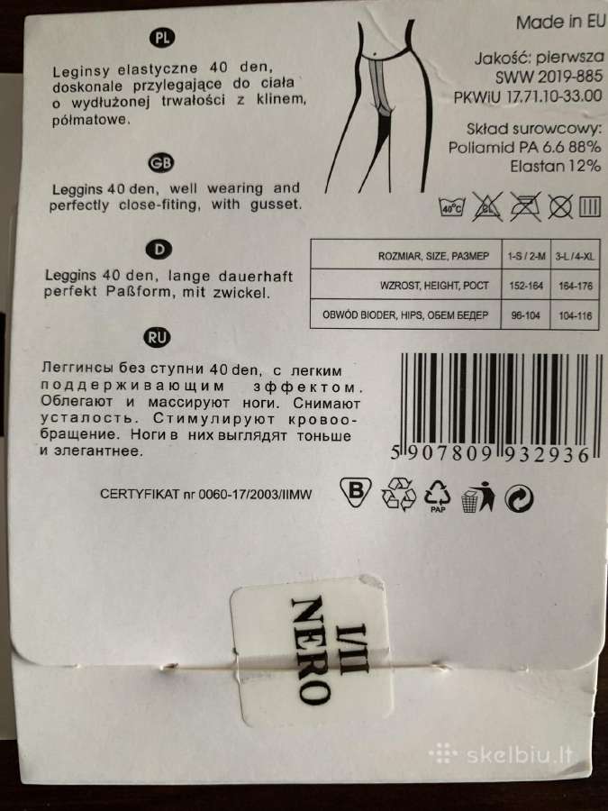 Legginsai 40 den, S-m - nuotraukos Nr. 3