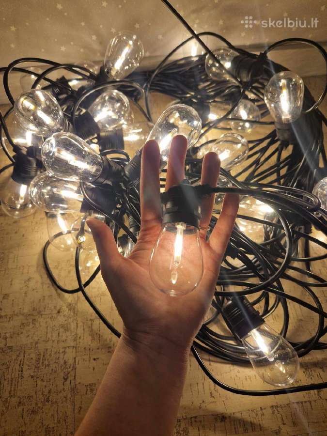 LED lauko, terasos, sodo, svenciu girliandos - nuotraukos Nr. 7