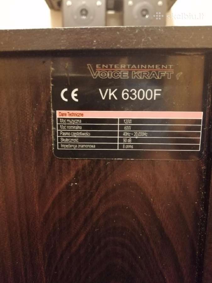 Voice Kraft Vk 6300 F + centrinė + satelitinės(2 ) - nuotraukos Nr. 8
