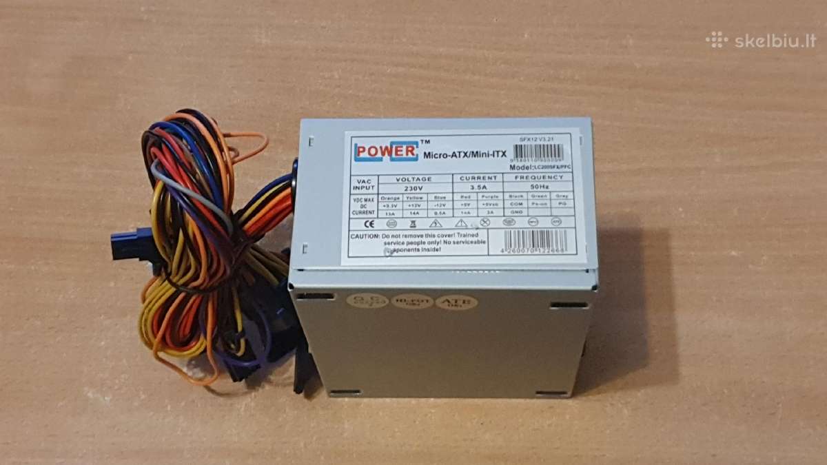 Naujas Sfx maitinimo blokas 200w