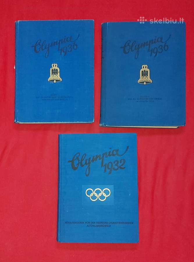 Trys knygos Vokietijos olimpiados 1932m 1936m