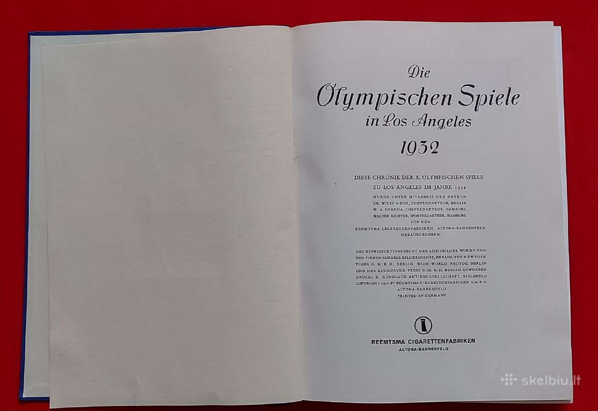 Trys knygos Vokietijos olimpiados 1932m 1936m - nuotraukos Nr. 3