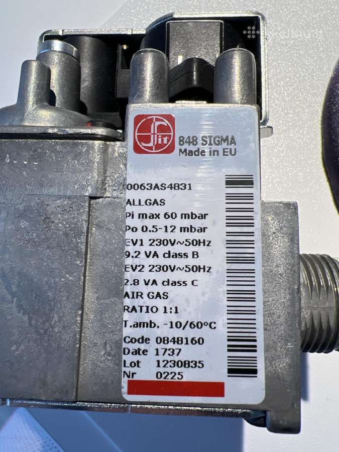 Dujų katilo vožtuvas 848 Sigma kodas 0848160 - nuotraukos Nr. 5