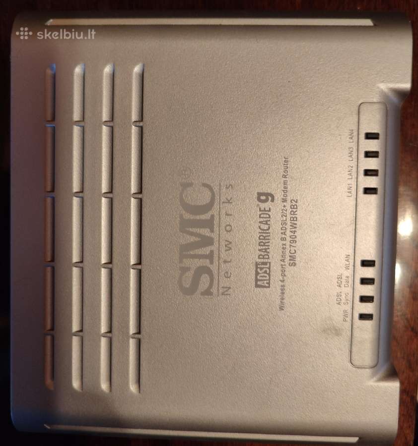 Modemas routeris Smc wireless 4port - nuotraukos Nr. 2