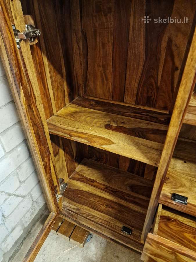 Vintažinė mid century palisandro masyvo indauja - nuotraukos Nr. 2