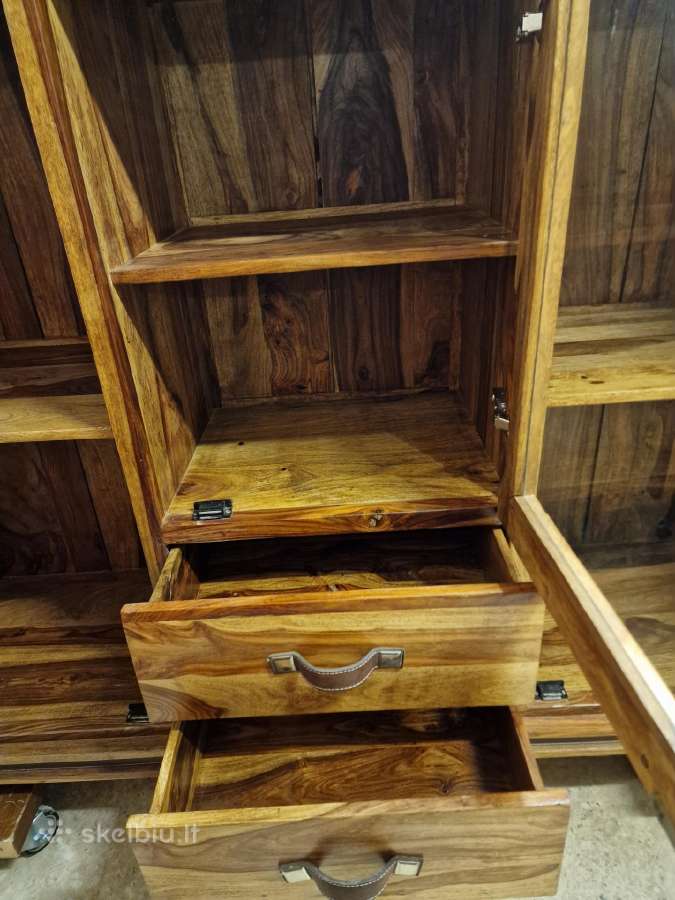Vintažinė mid century palisandro masyvo indauja - nuotraukos Nr. 6