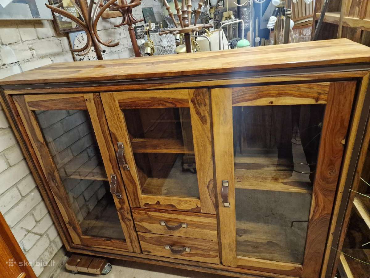 Vintažinė mid century palisandro masyvo indauja - nuotraukos Nr. 7