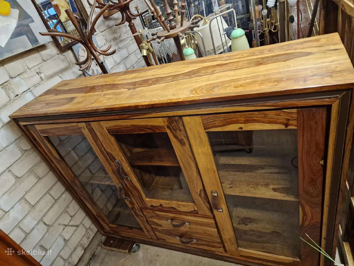 Vintažinė mid century palisandro masyvo indauja - nuotraukos Nr. 9