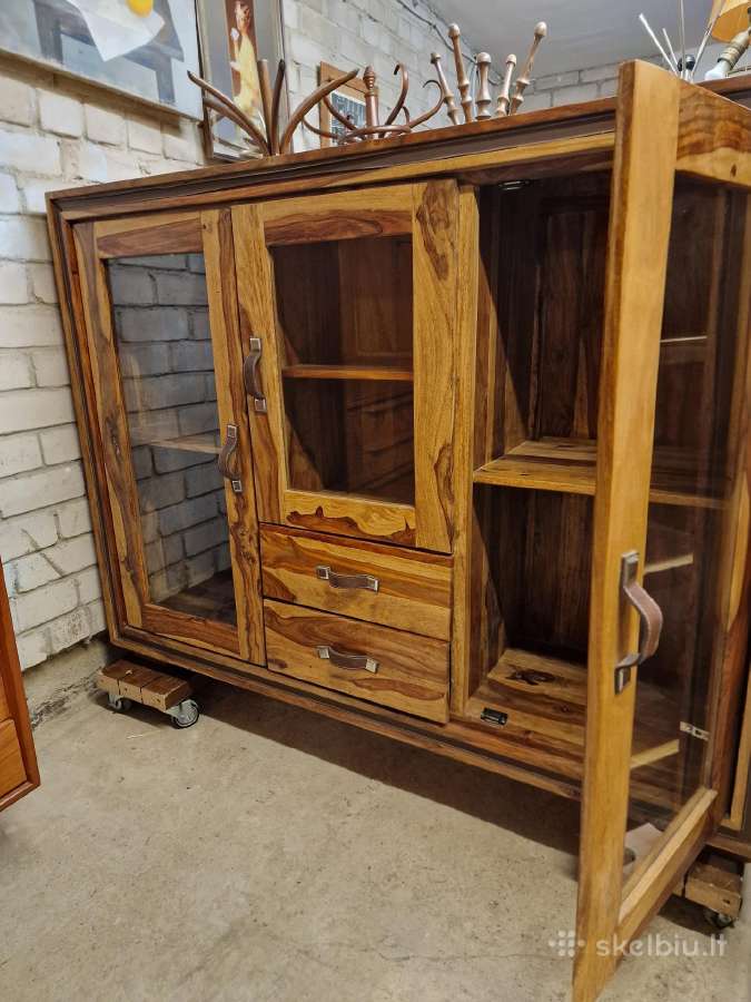 Vintažinė mid century palisandro masyvo indauja - nuotraukos Nr. 28