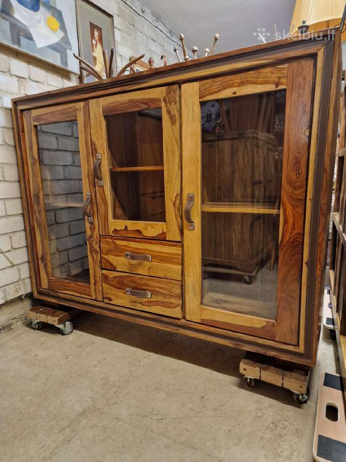 Vintažinė mid century palisandro masyvo indauja - nuotraukos Nr. 29