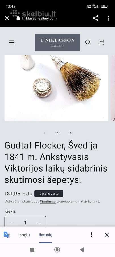 Vintažinis senovinis džentelmeno eksesuaras - nuotraukos Nr. 6