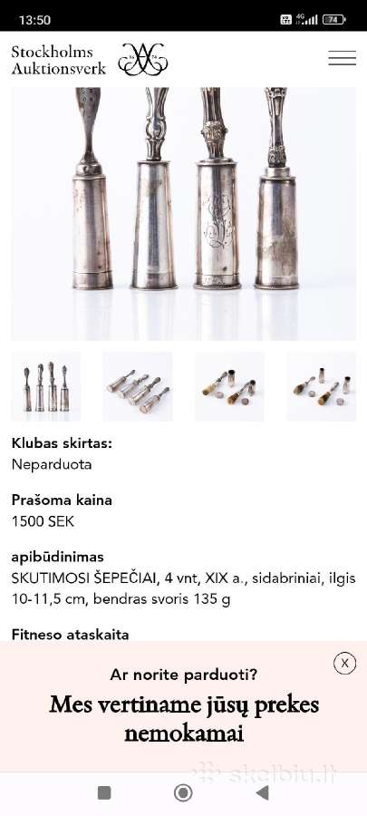 Vintažinis senovinis džentelmeno eksesuaras - nuotraukos Nr. 7