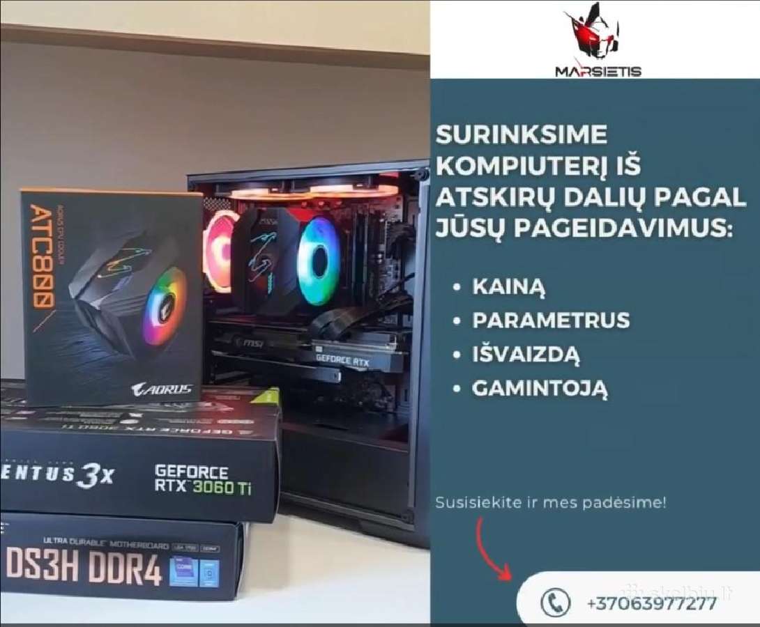 Kompiuterių Surinkimas Bei Komplektavimas pagal Jū - nuotraukos Nr. 2