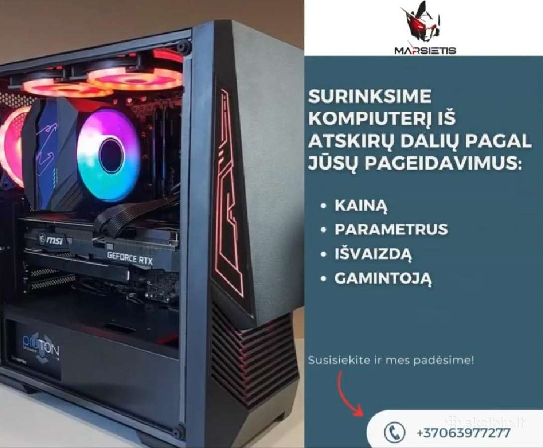 Kompiuterių Surinkimas Bei Komplektavimas pagal Jū - nuotraukos Nr. 3