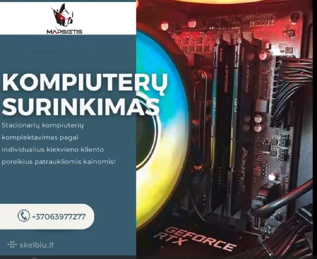 Kompiuterių Surinkimas Bei Komplektavimas pagal Jū - nuotraukos Nr. 4