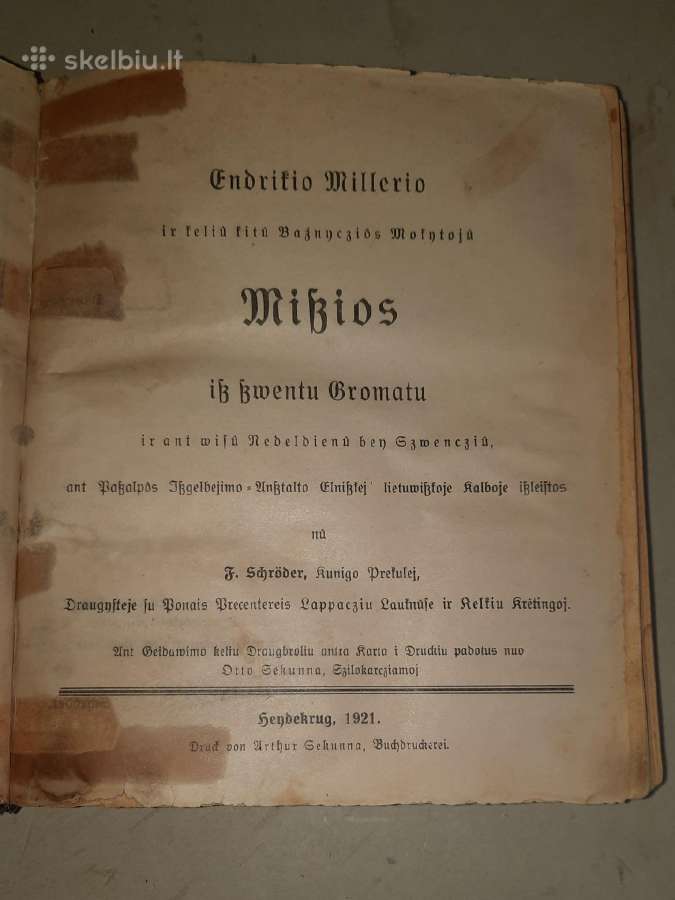 Memelio, Heydekrug,tilžės religinės knygos - nuotraukos Nr. 5