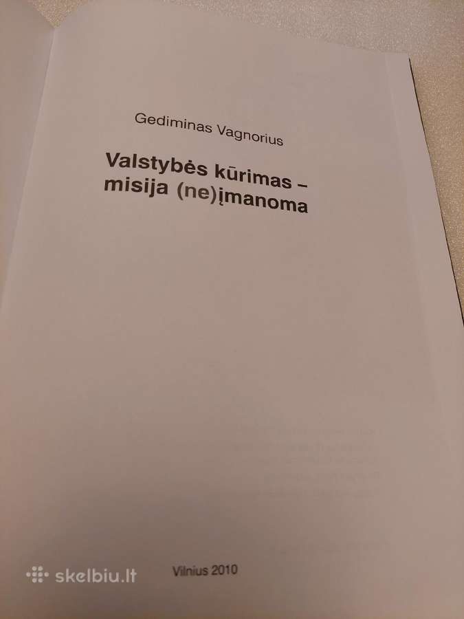 Valstybės kūrimas - misija (ne)įmanoma - nuotraukos Nr. 2