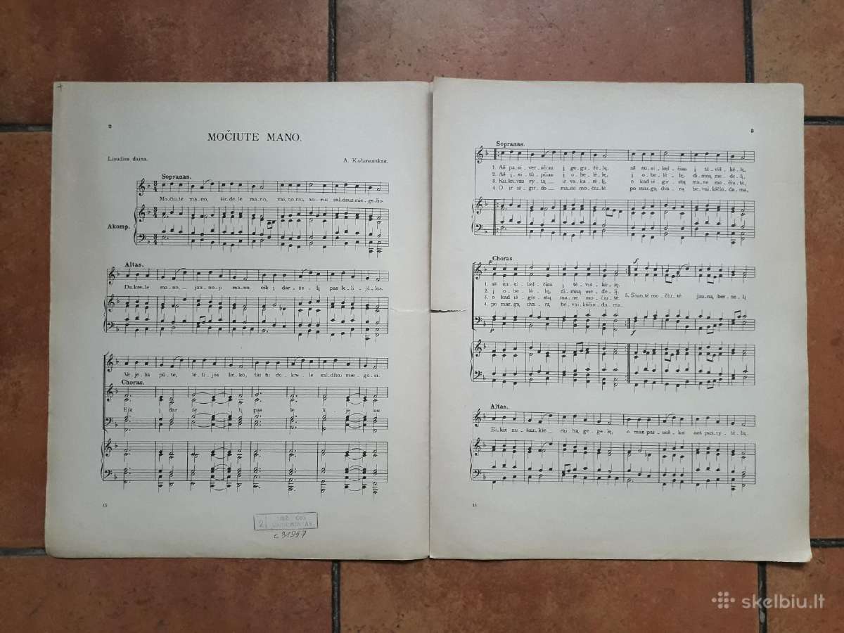 Komp. A. Kačanausko dainos su natomis 1923 metai - nuotraukos Nr. 7