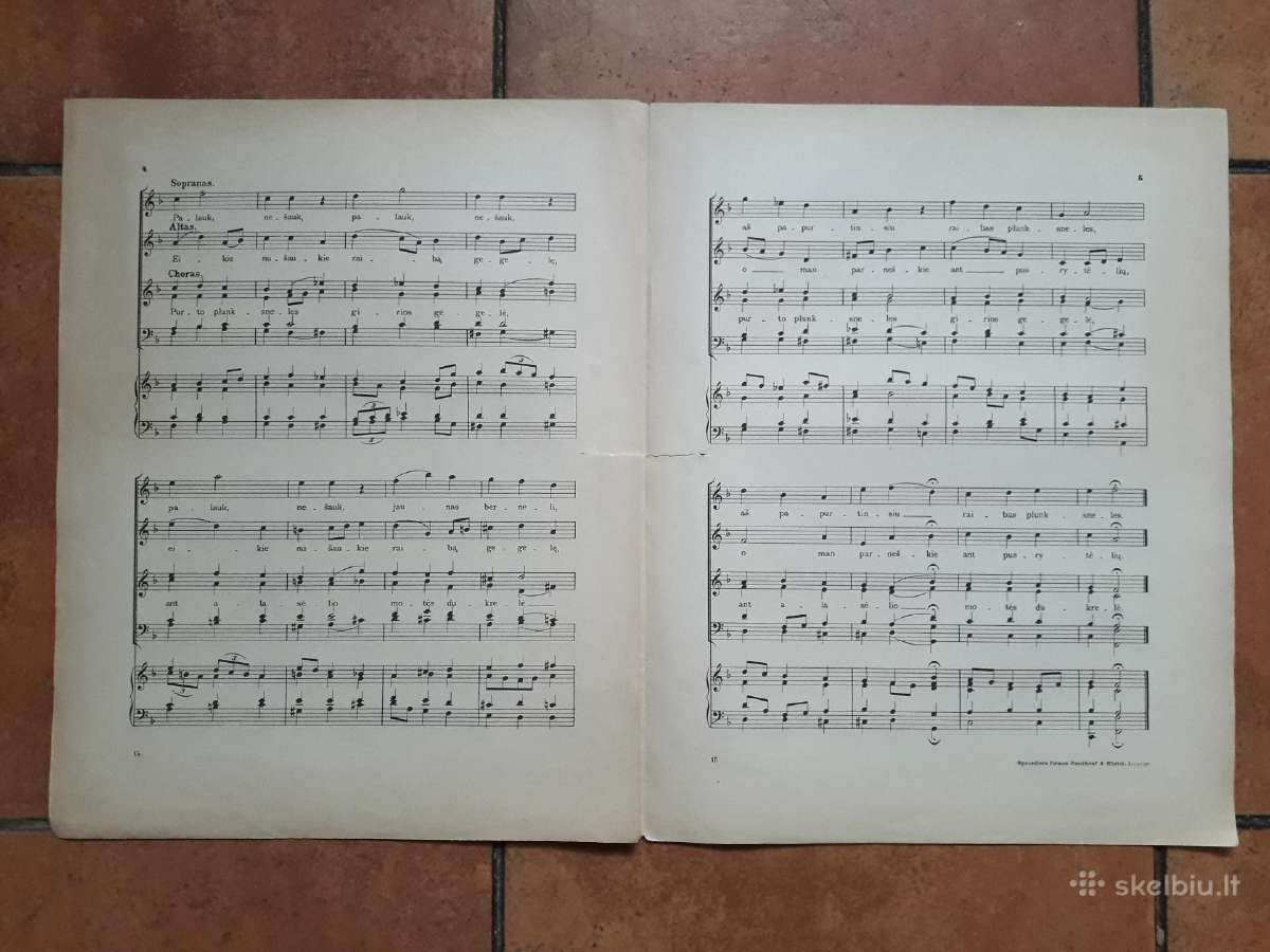 Komp. A. Kačanausko dainos su natomis 1923 metai - nuotraukos Nr. 8