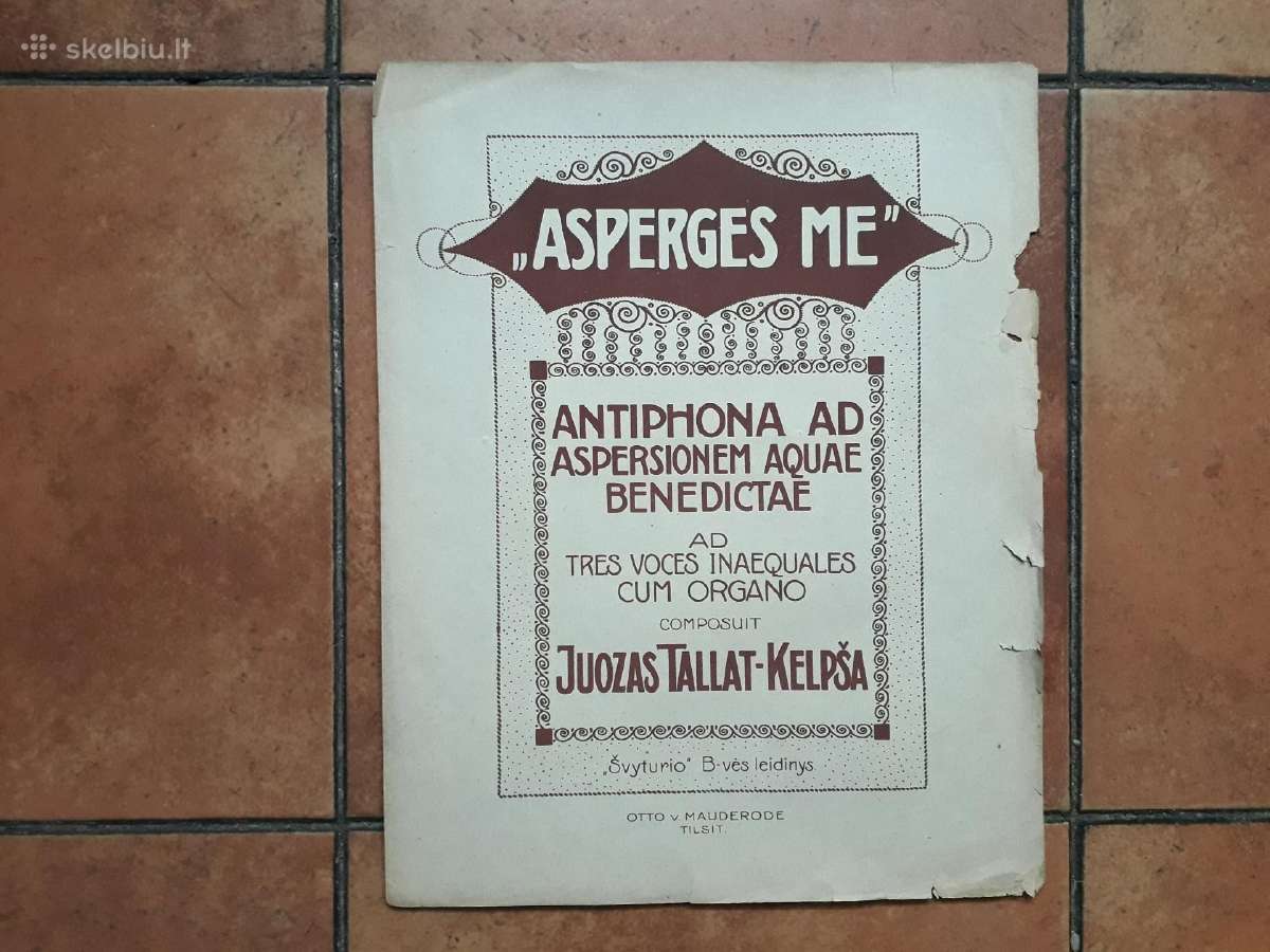 Juozas Tallat- Kelpša "Asperges me" Natos