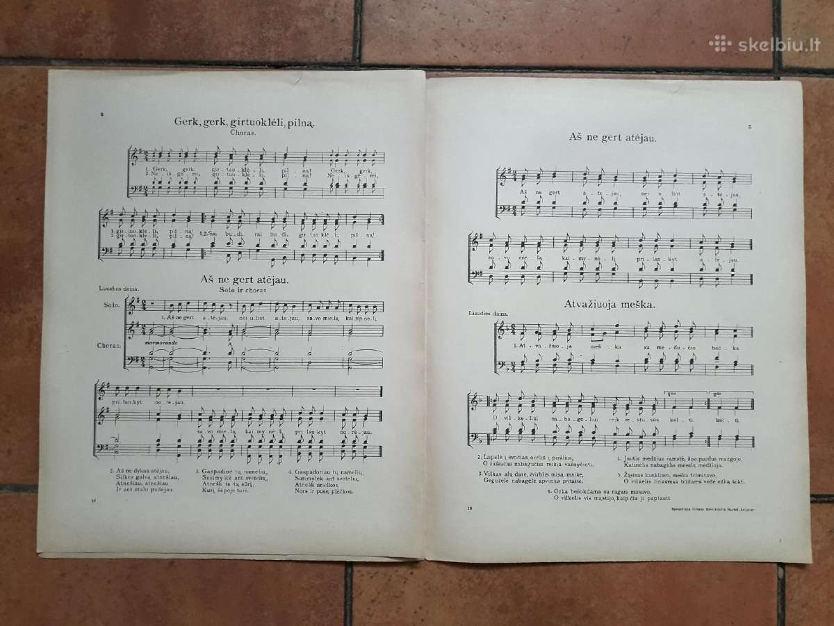Komp. A. Kačanausko dainos su natomis 1923 metai - nuotraukos Nr. 13